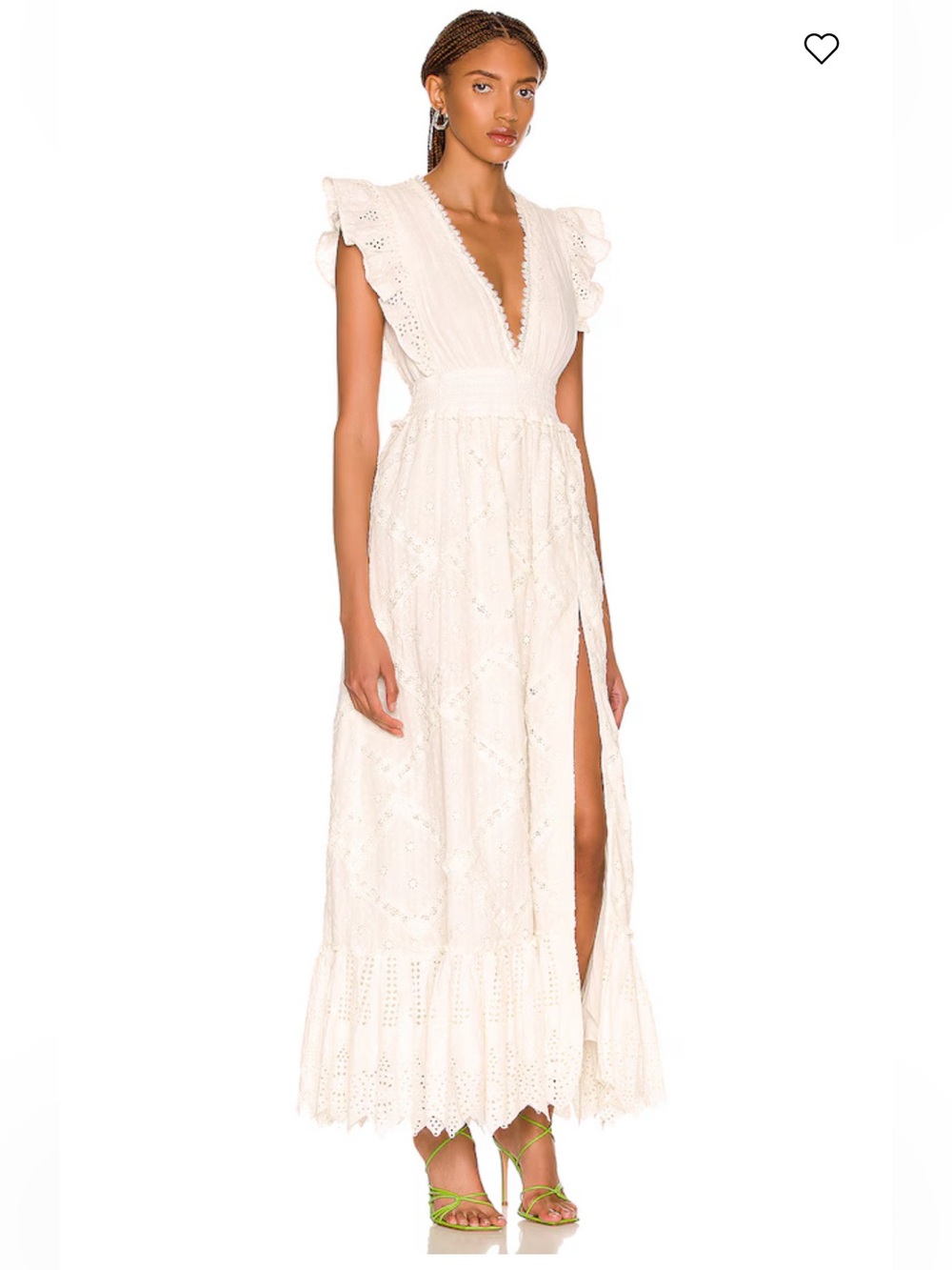 Hemant & Nandita Eyelet Maxi Dress Size M - Picture 3 of 11